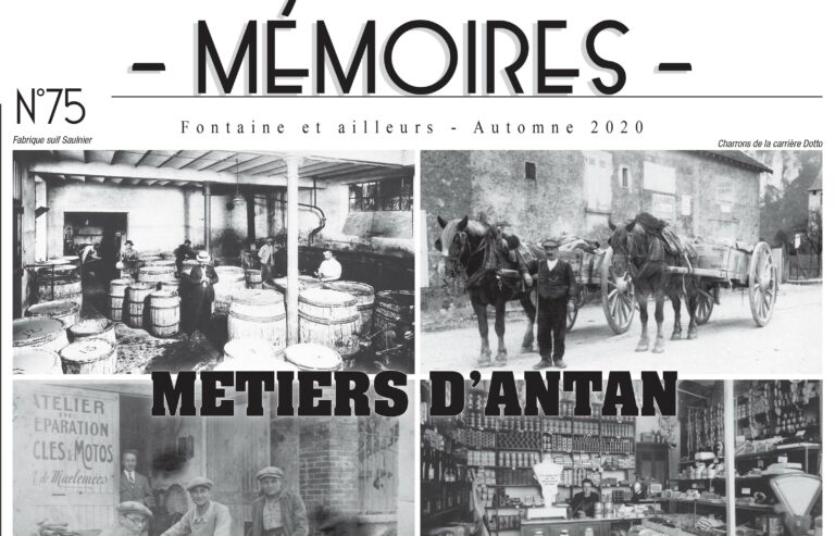 Bulletin n°75 Métiers d'antan