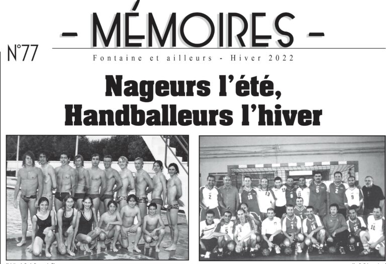 Bulletin n°77 Nageurs l'été Handballeurs l'hivers