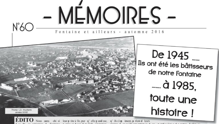 Bulletin n°60 Les bâtisseurs de Fontaine
