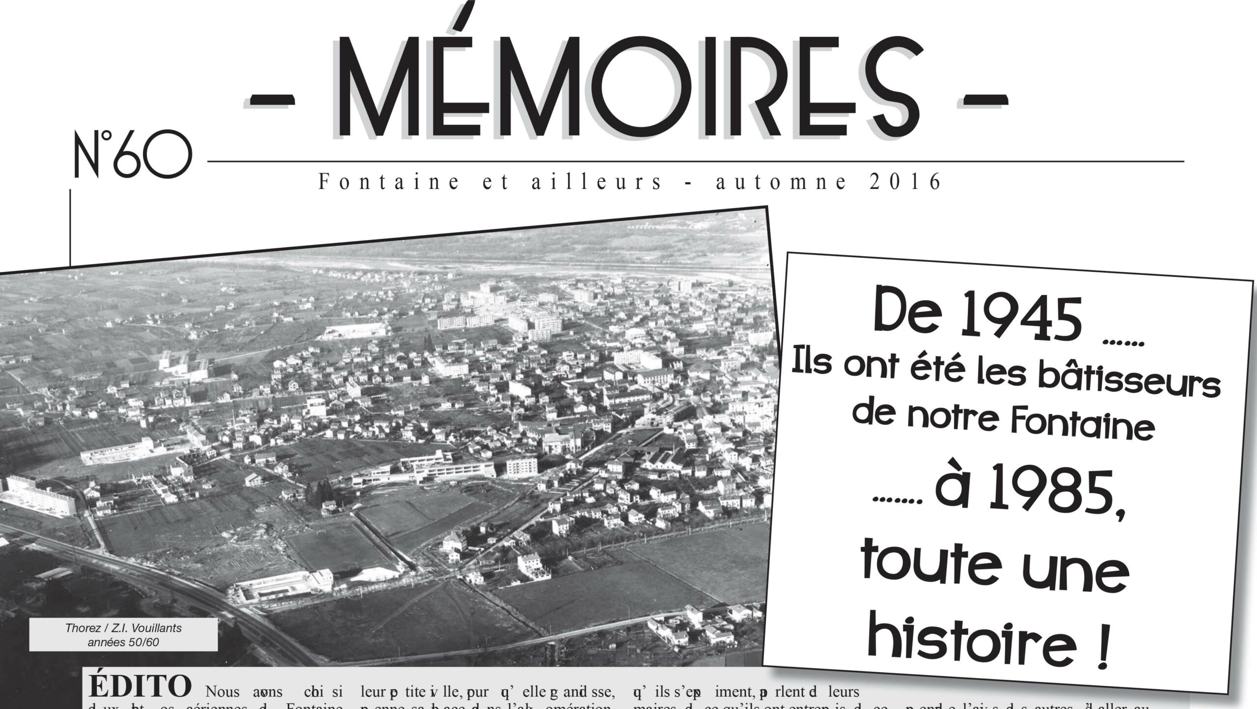 Bulletin n°60 Les bâtisseurs de Fontaine