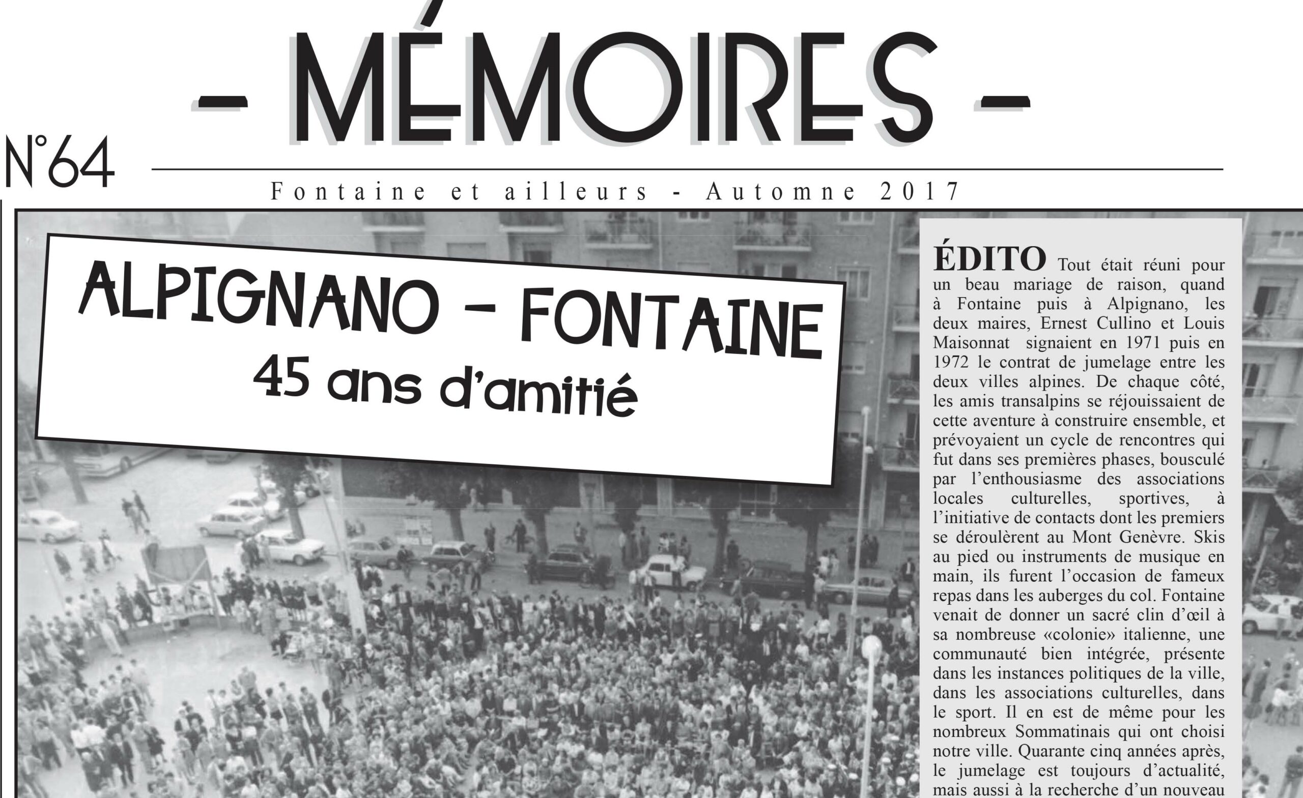 Bulletin n°64 Alpignano-Fontaine
