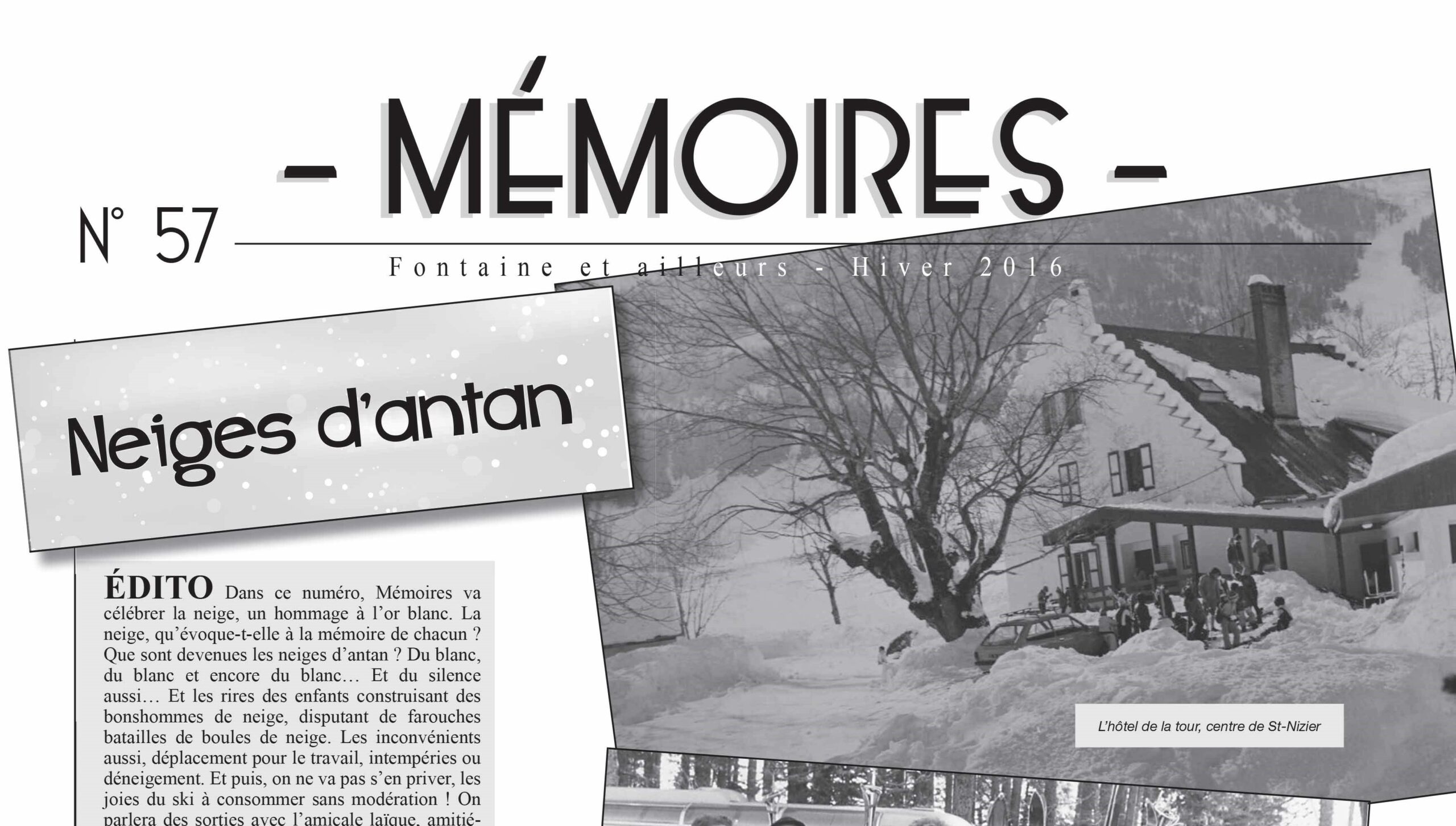 Bulletin n°57 neige d'antan