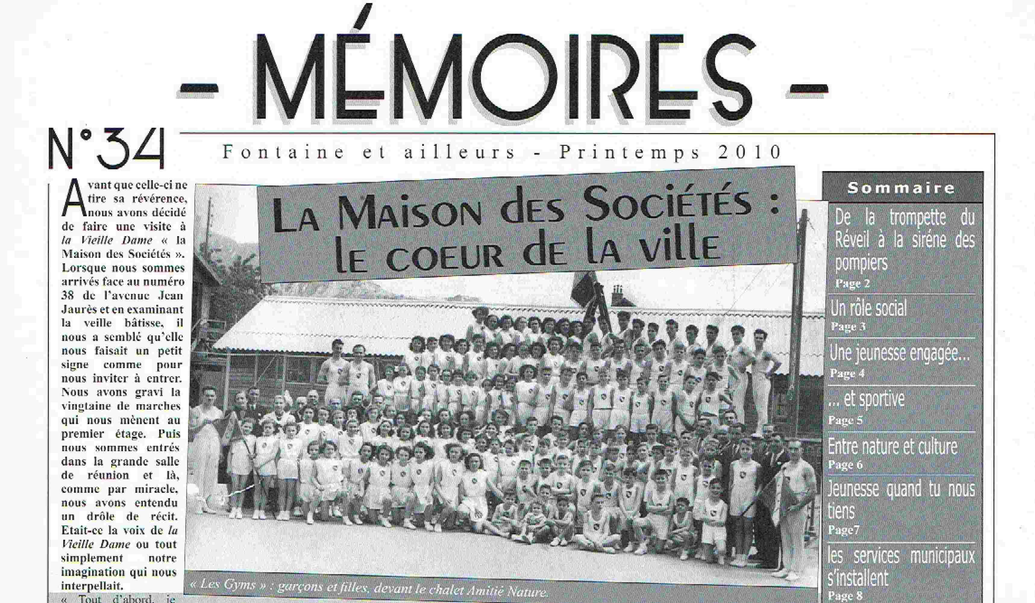 Bulletin n°34 Maison des sociétés
