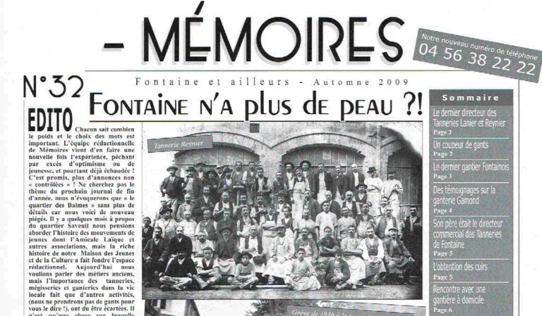 Bulletin n°32 Les tanneries