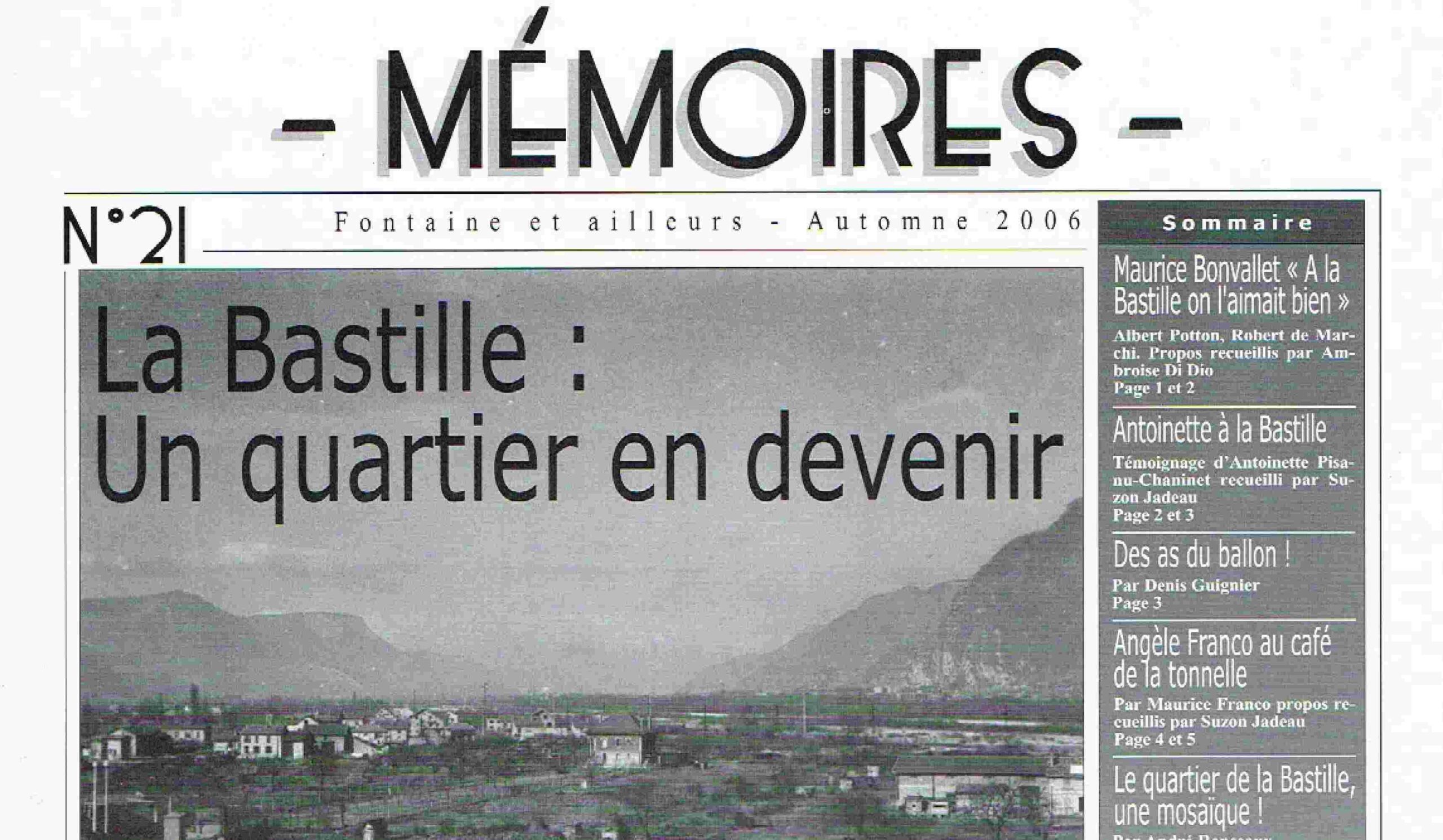 Bulletin n°21 Quartier de La Bastille