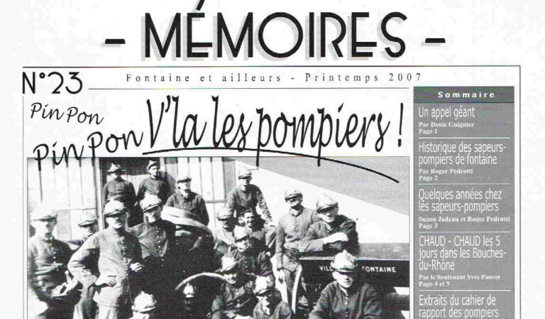 Bulletin n°23 Les pompiers