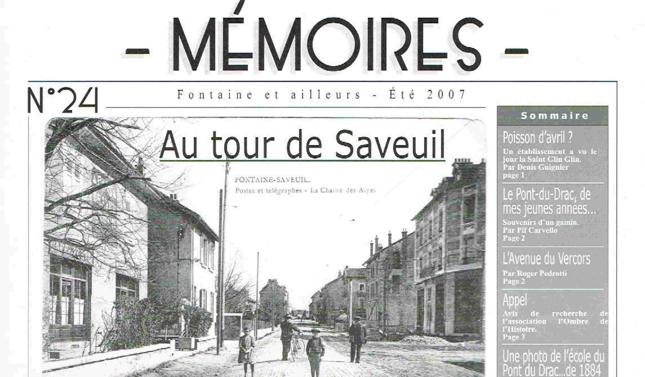 Bulletin n°24 Au tour de Saveuil