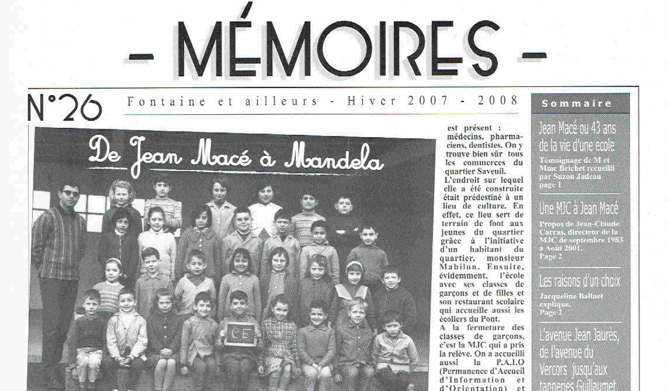 Bulletin n°26 De Jean Macé à Mandela