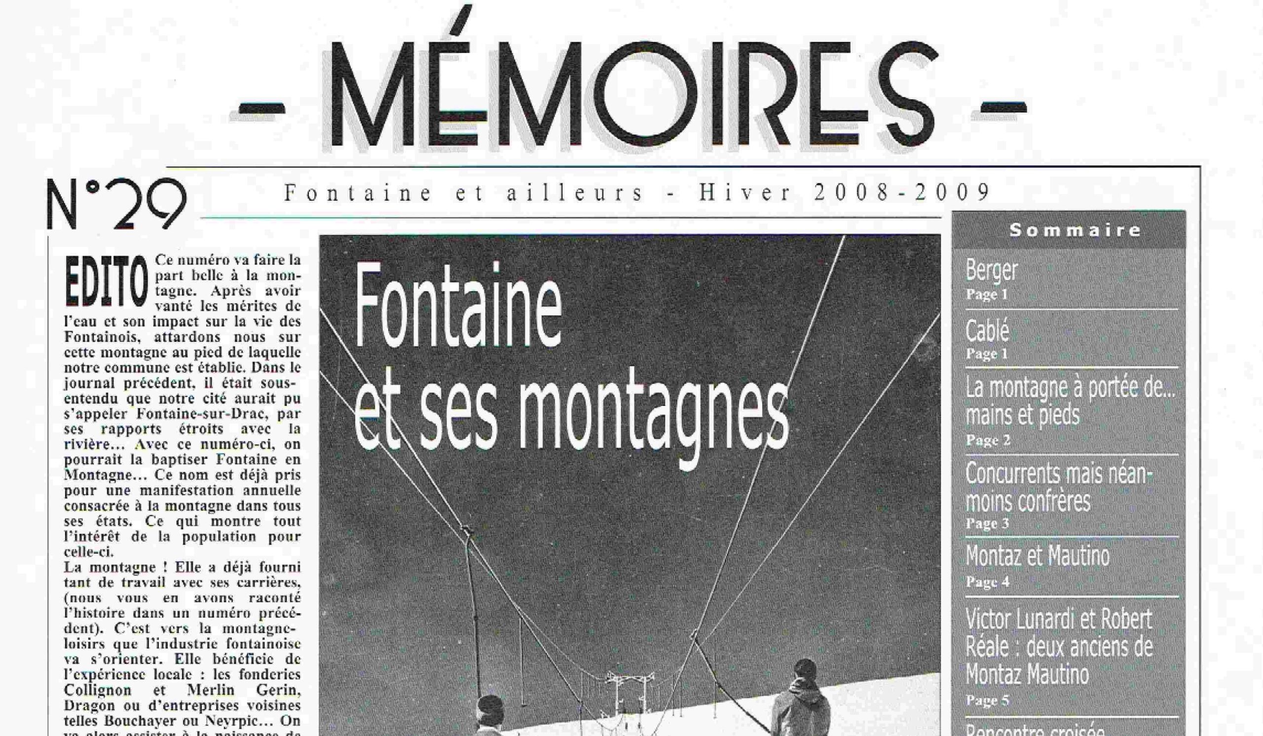Bulletin n°29 Les métiers de la montagne
