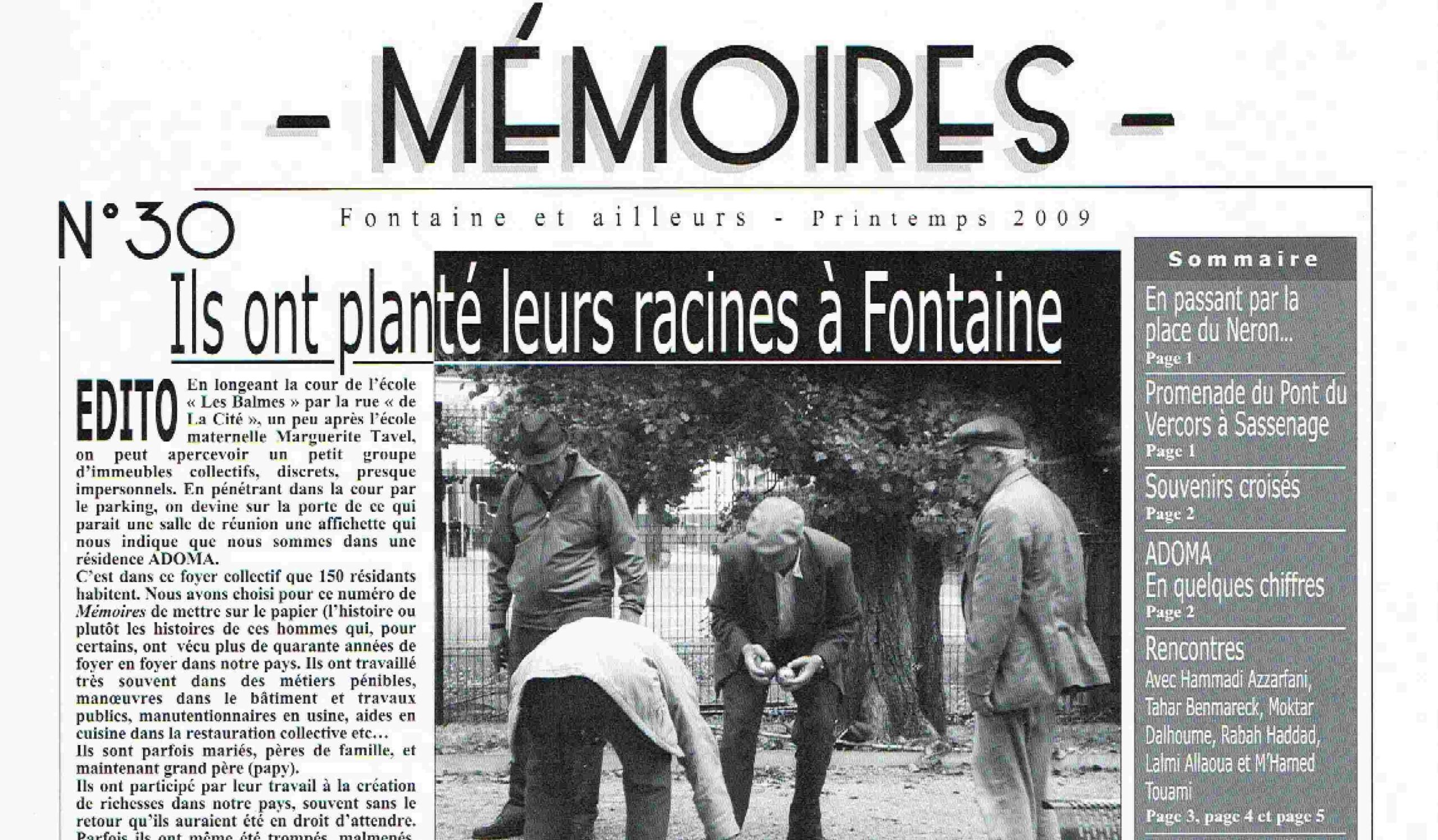 Bulletin n°30 Les immigrés