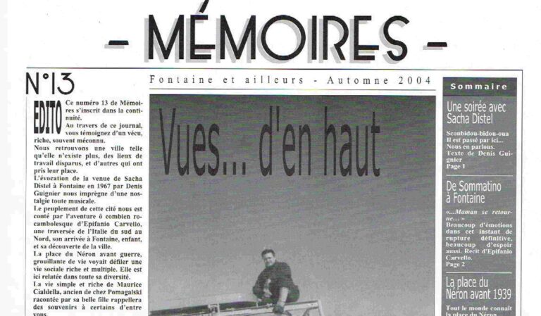 Bulletin n°13 : Vue d'en haut