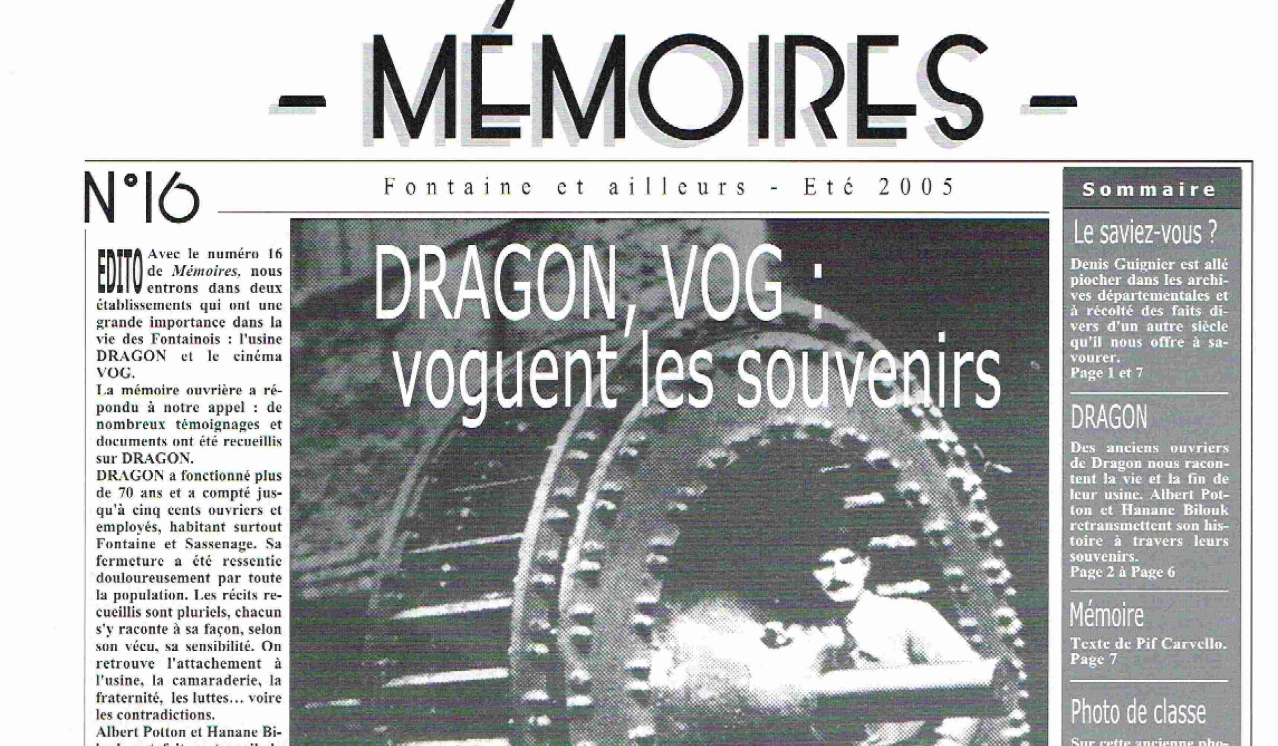 Bulletin n°16 : Dragon (1)