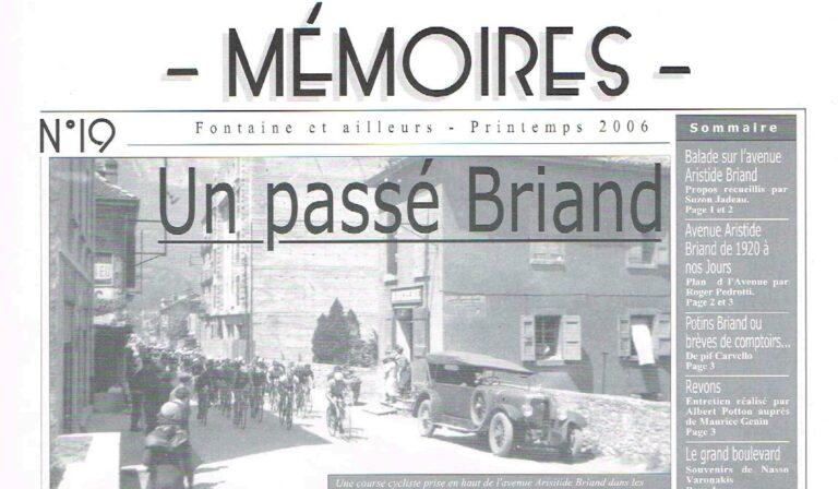 Bulletin n°19 : Avenue Aristide Briand