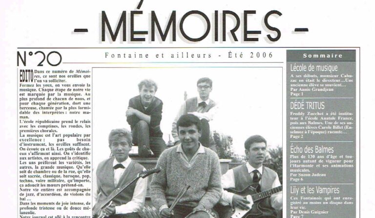 Bulletin n°20 : Paroles et musiques