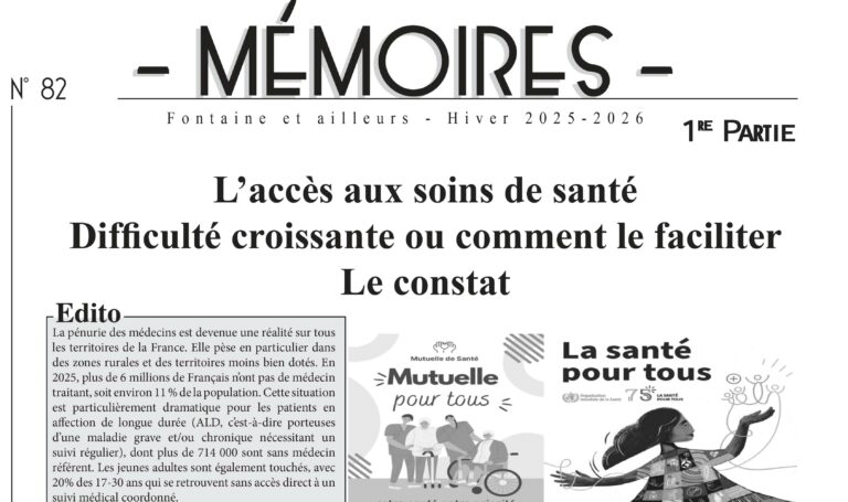 Bulletin n°82 : L’accès aux soins de santé – Constat