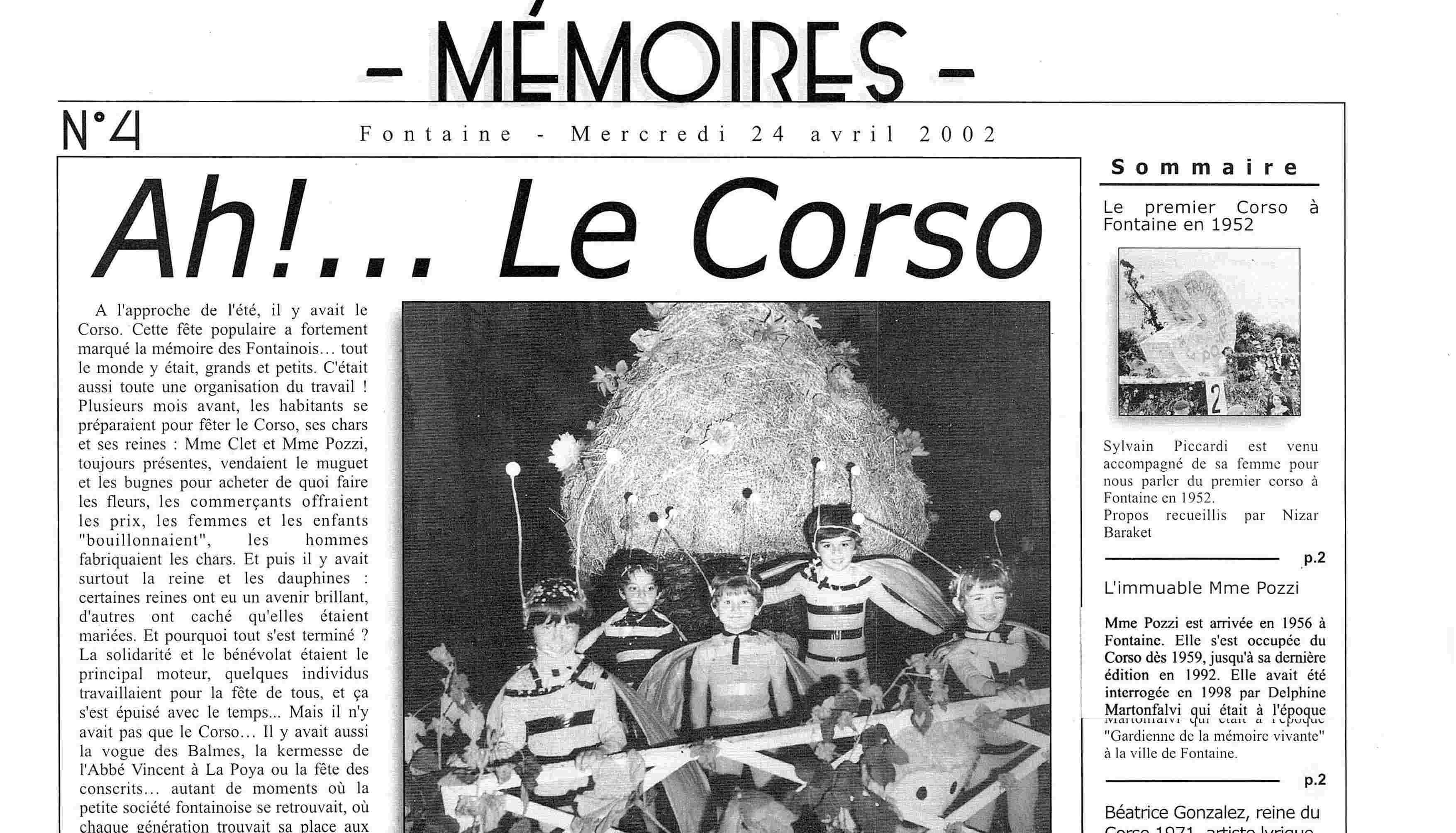 Bulletin n°04 : Ah... Le Corso