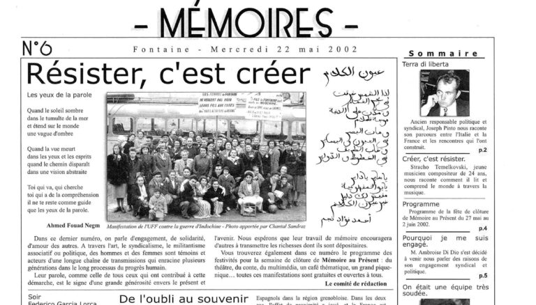 Bulletin n°06 : Résister c'est créer
